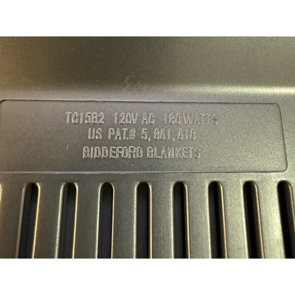 Biddeford TC15B2 Electric Blanket Control Controller 4 Prong Silver Tested Works - Picture 4 of 5